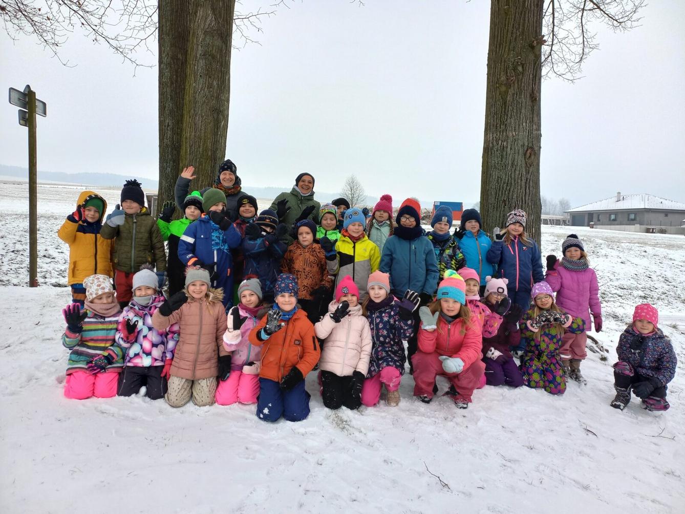 Prvňáčci na sněhu - 2