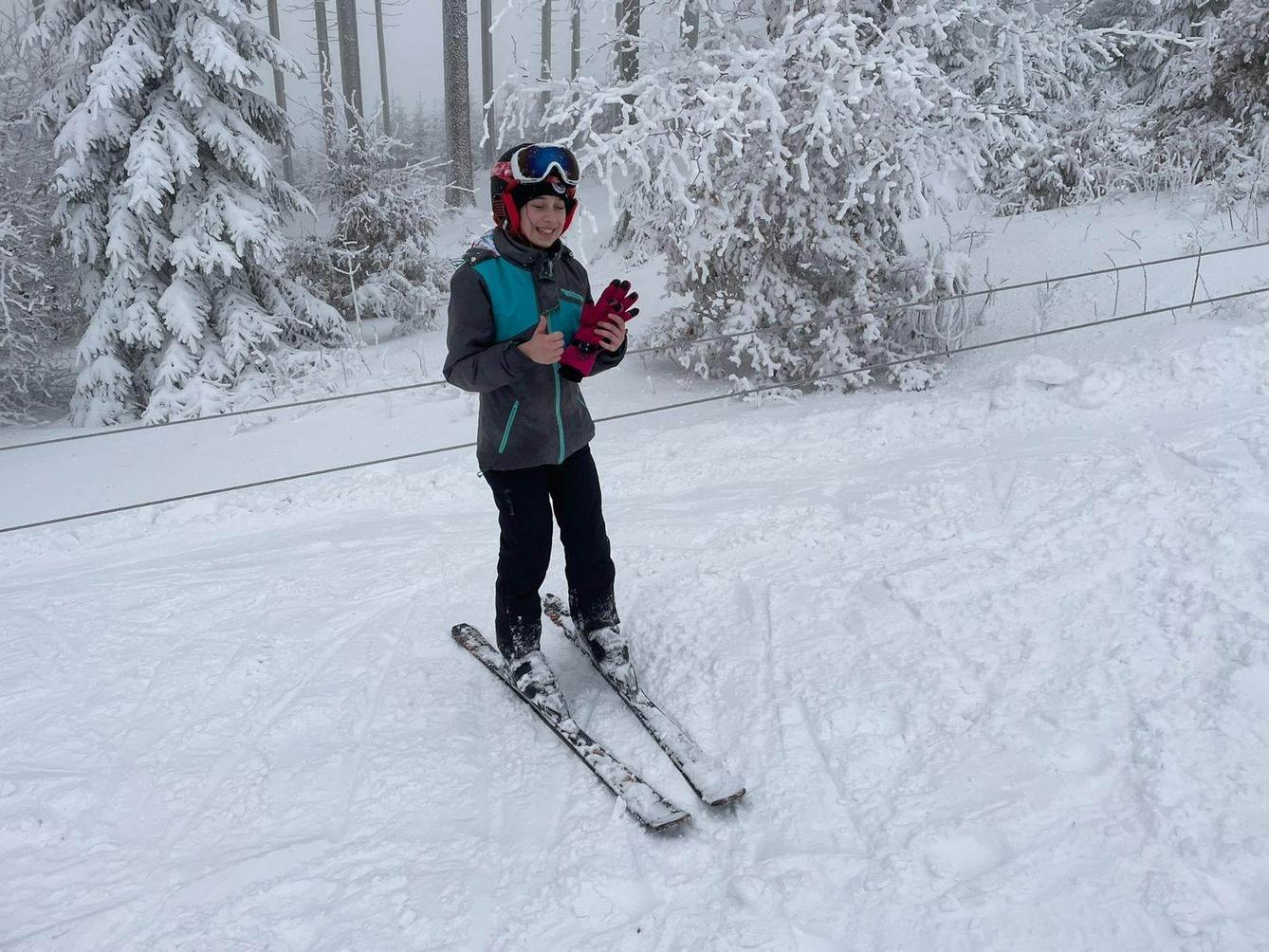 Lyžařský výcvik - Šerlišský mlýn, den 1. - 1