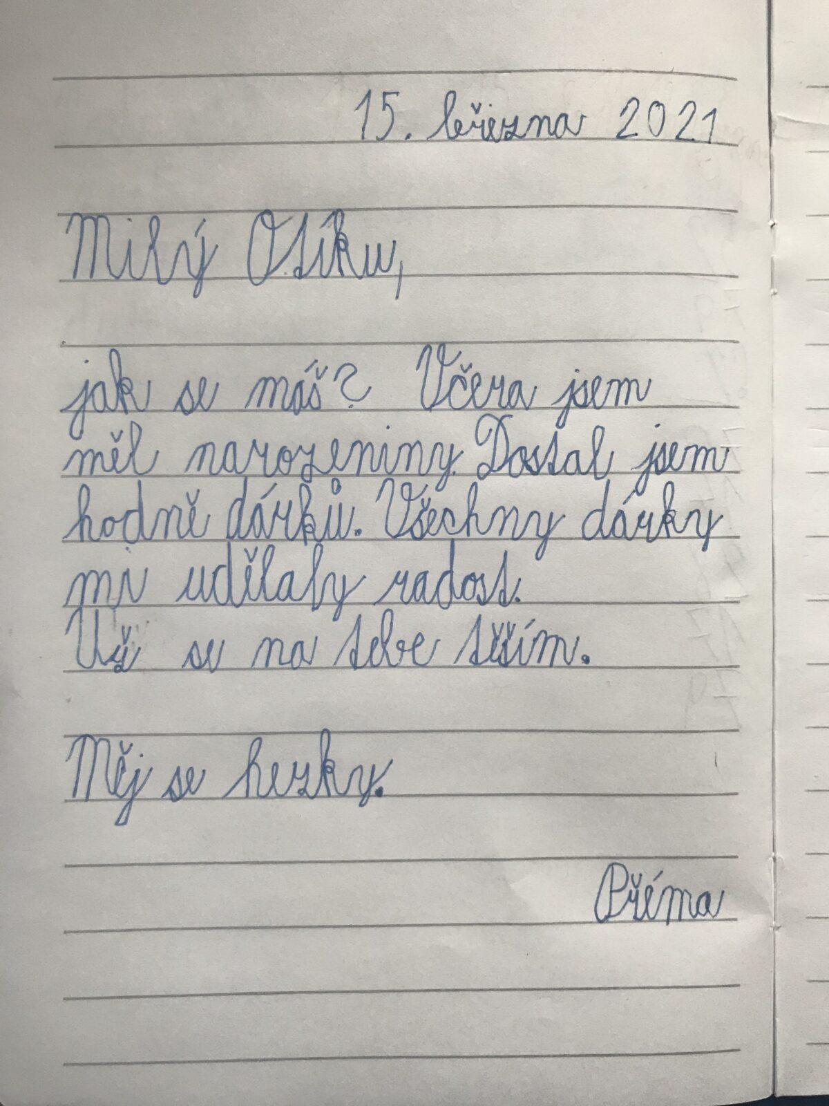 Dopis a rodokmen u druháčků - 15