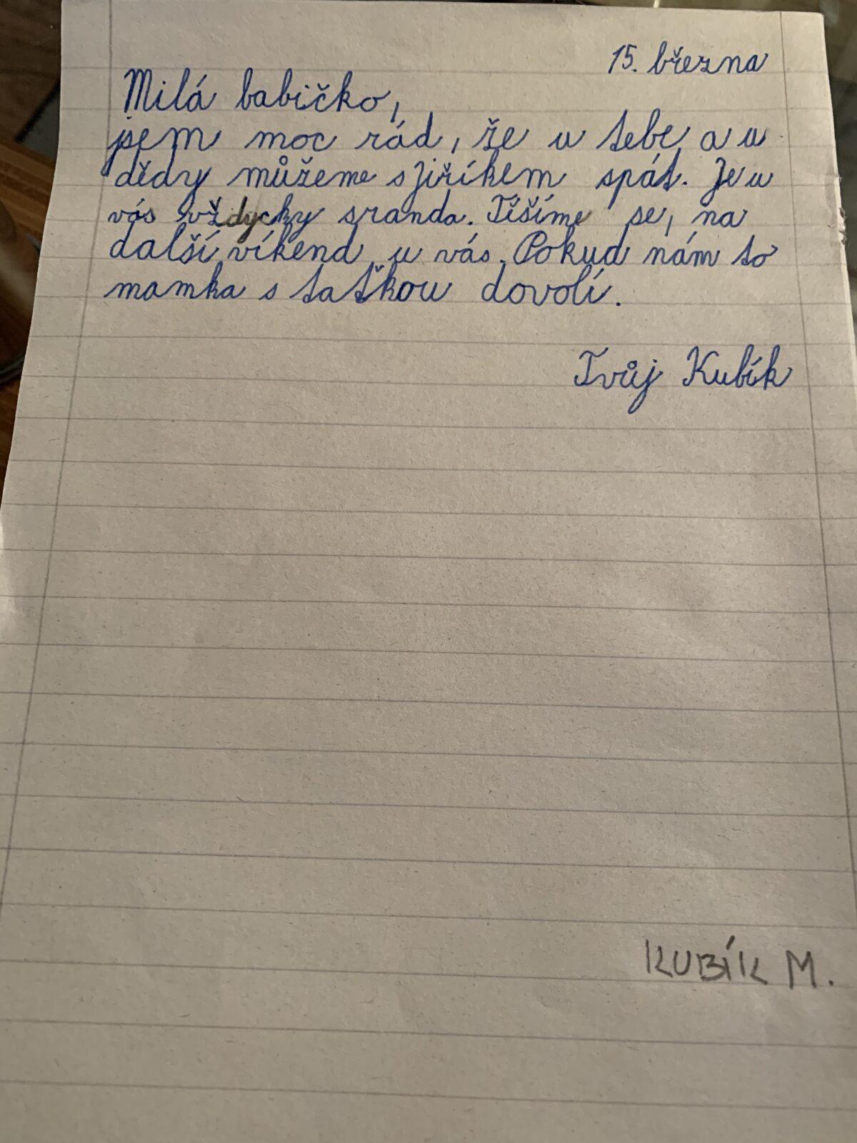 Dopis a rodokmen u druháčků - 20