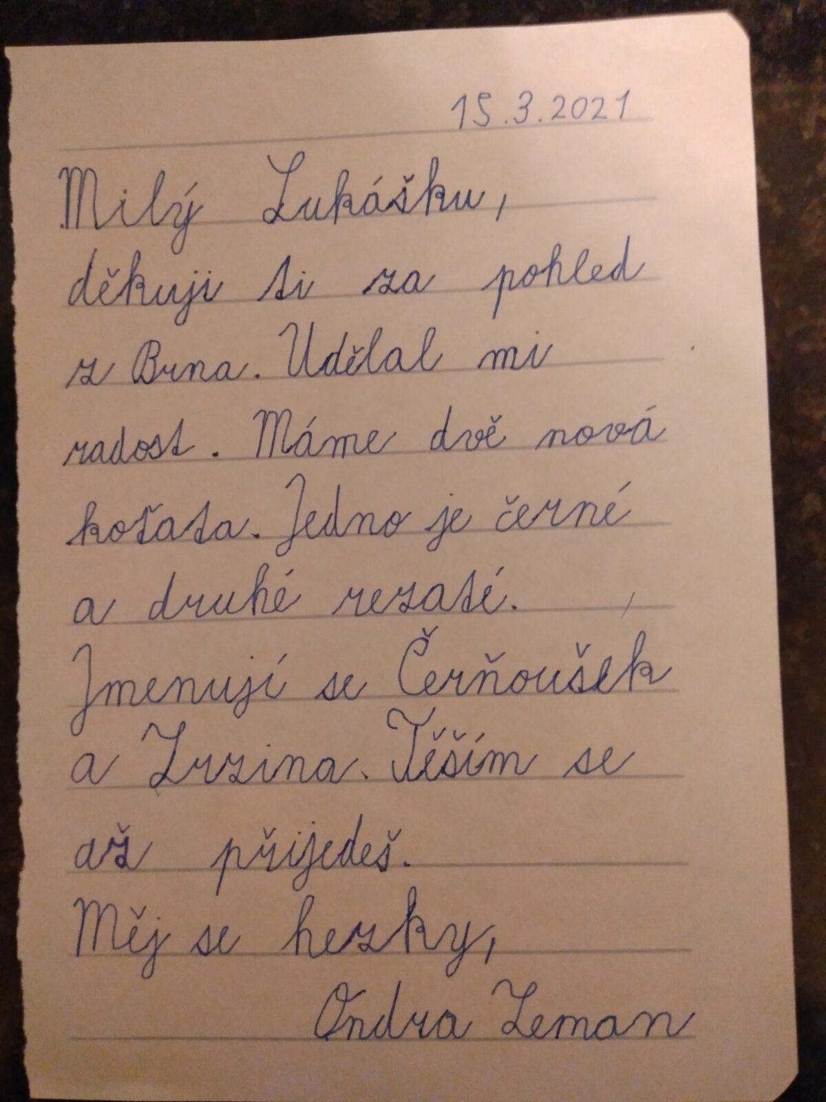 Dopis a rodokmen u druháčků - 30