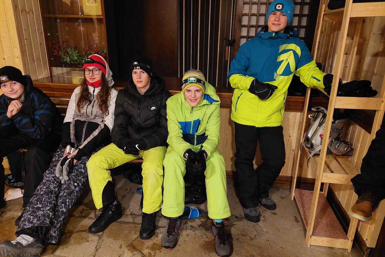 Lyžařský výcvik 2. den