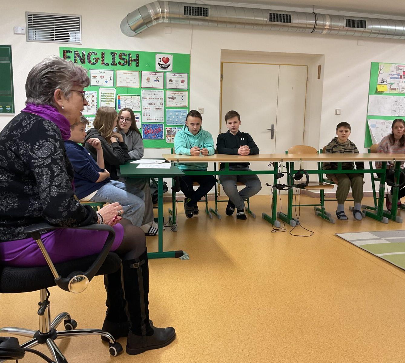 Setkání členů Žákovského parlamentu s paní ředitelkou - 1