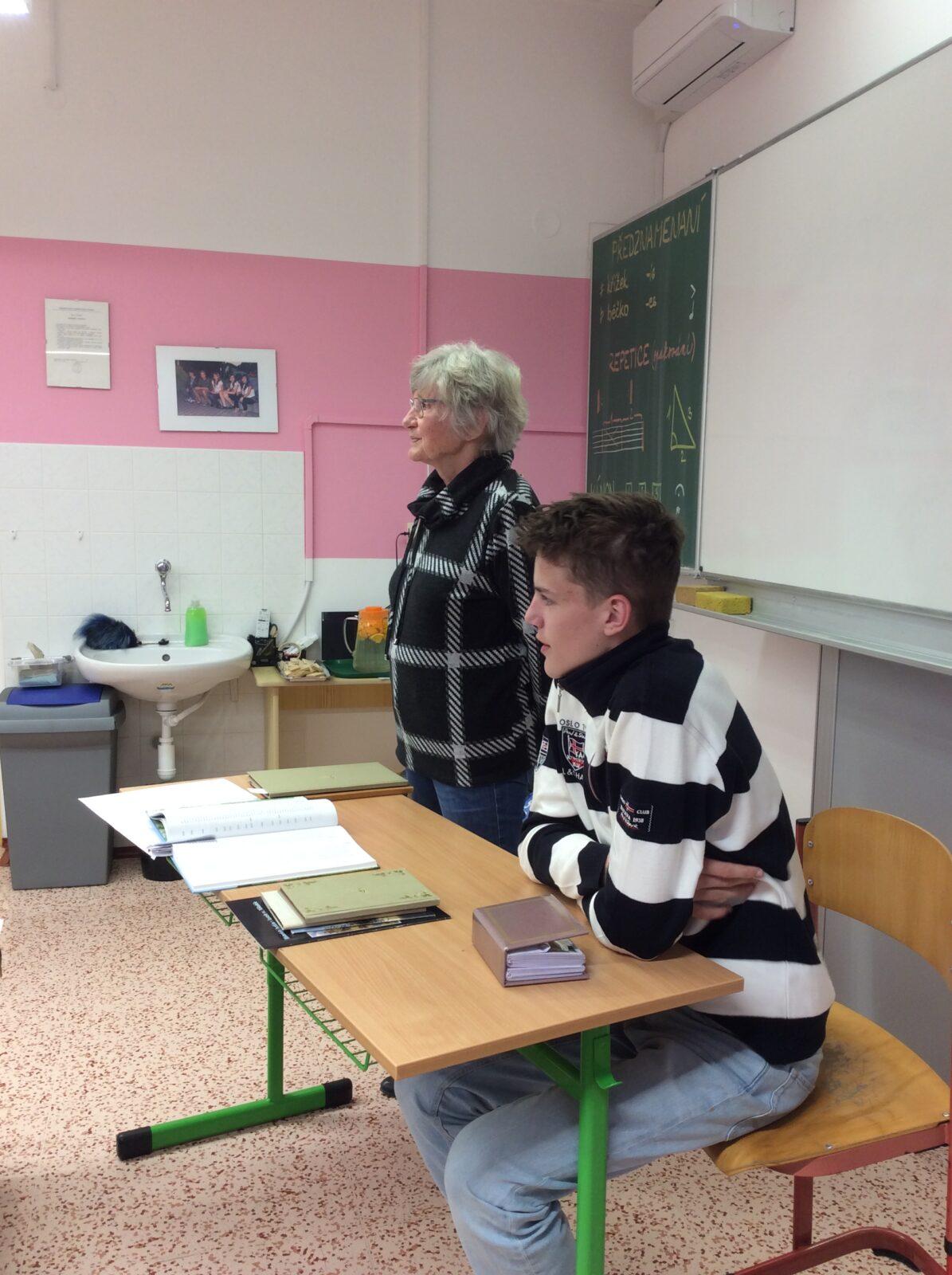 Beseda Žákovského parlamentu s paní Blankou Urbanovou - 1