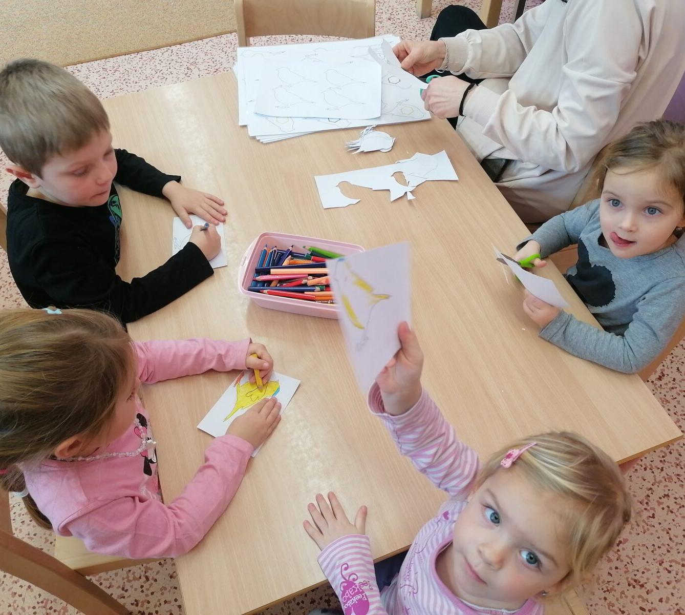 společná práce- "Zvířátka a ptáčci v zimě" :-) - 26