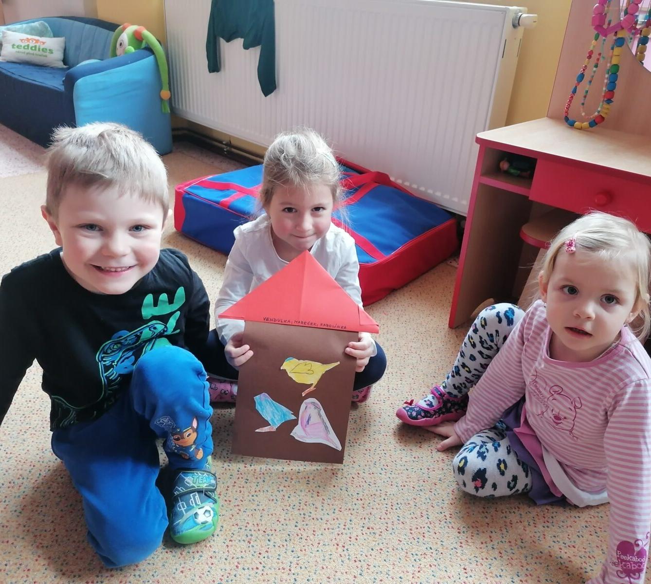 společná práce- "Zvířátka a ptáčci v zimě" :-) - 36