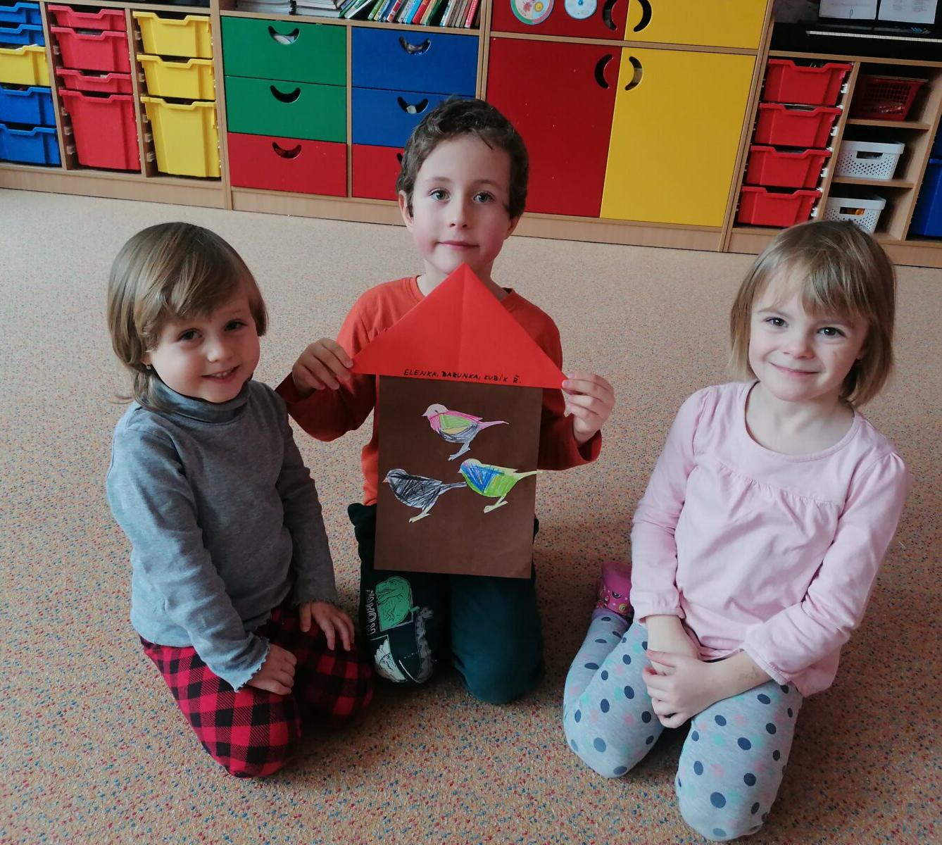 společná práce- "Zvířátka a ptáčci v zimě" :-) - 39